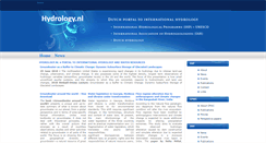 Desktop Screenshot of hydrology.nl