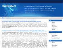 Tablet Screenshot of hydrology.nl